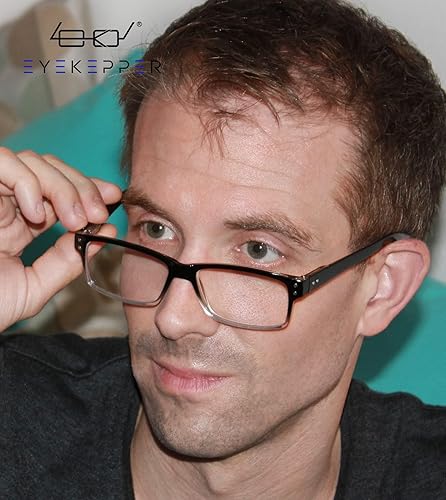 Miniatura 2 de Eyekepper Paquete de 5 lentes de lectura para hombre, incluye lentes de sol de lectura, bisagras de resorte, gafas clásicas de tramposo +3.00