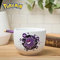 Vista 209 de Silver Buffalo The Powerpuff Girls Girl Power Featuring Blossom, Bubbles, and Buttercup Ceramic Ramen Noodle Rice Bowl with Chopsticks, Microwave