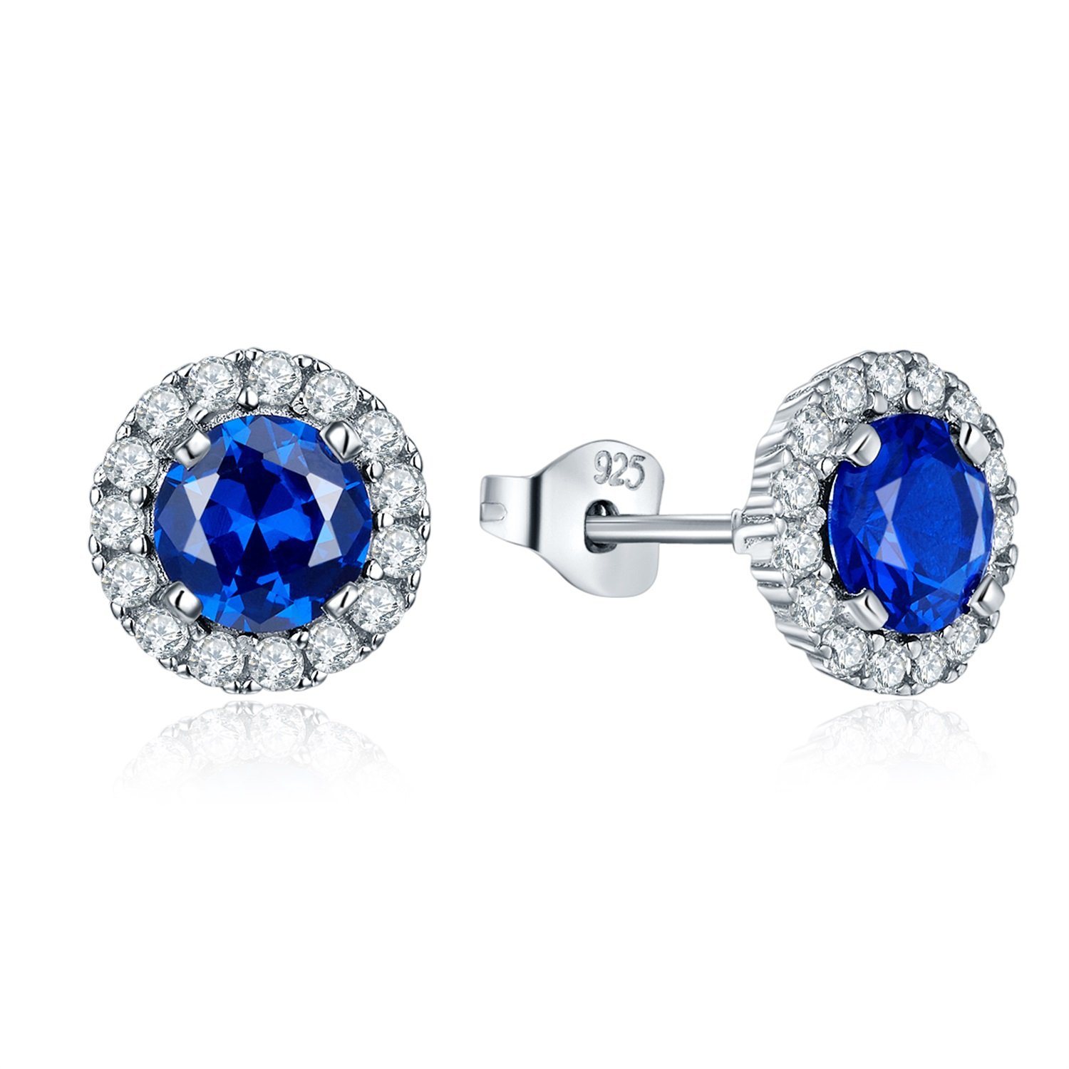 JO WISDOM Pendientes Plata 925 Mujer con Circonita Cúbica AAA