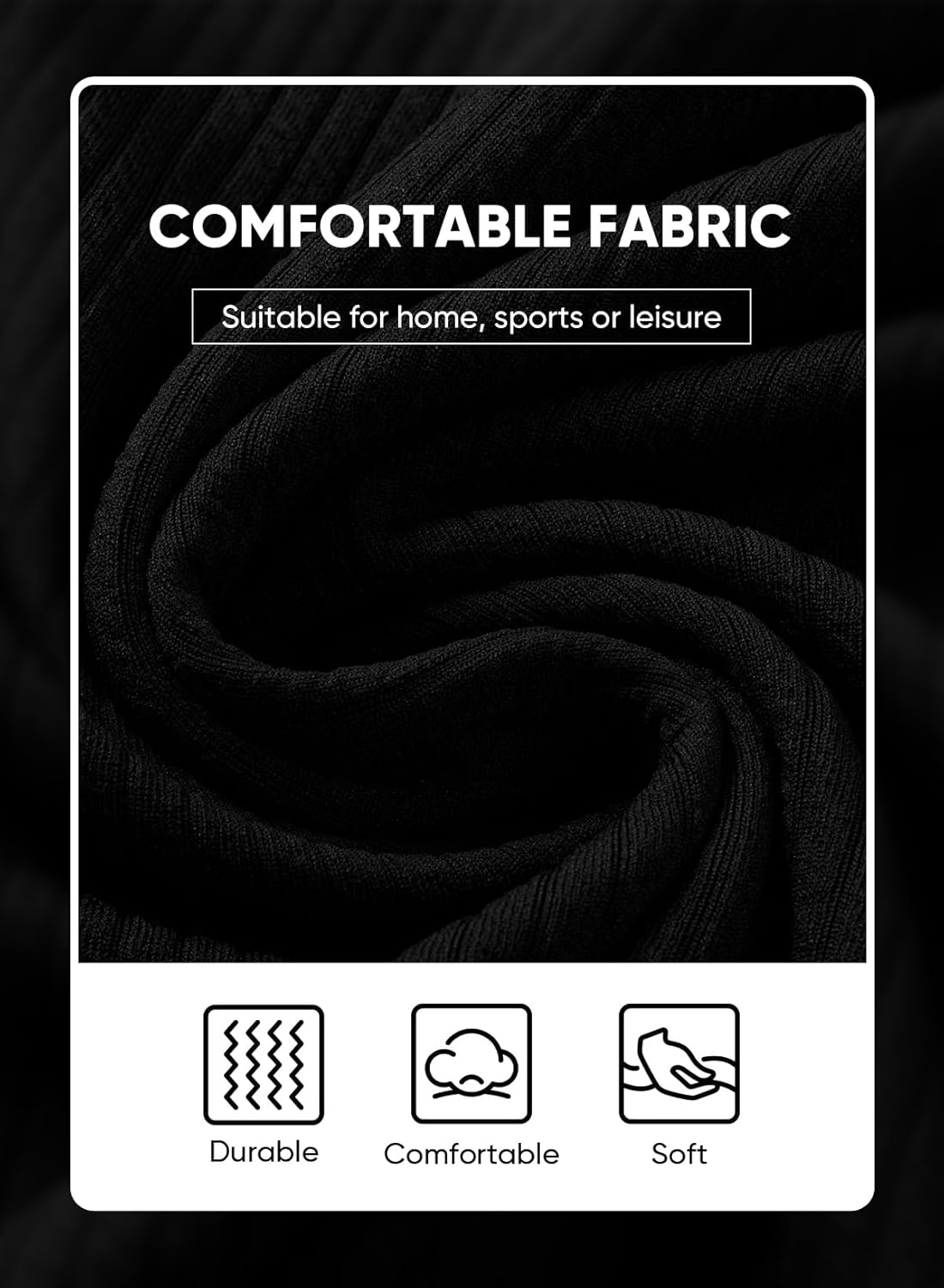 JMIERR Mens Long Sleeve Muscle T Shirts Casual Crewneck Knitted Longline Textured Tee Shirts for Gym Workout - Image 8