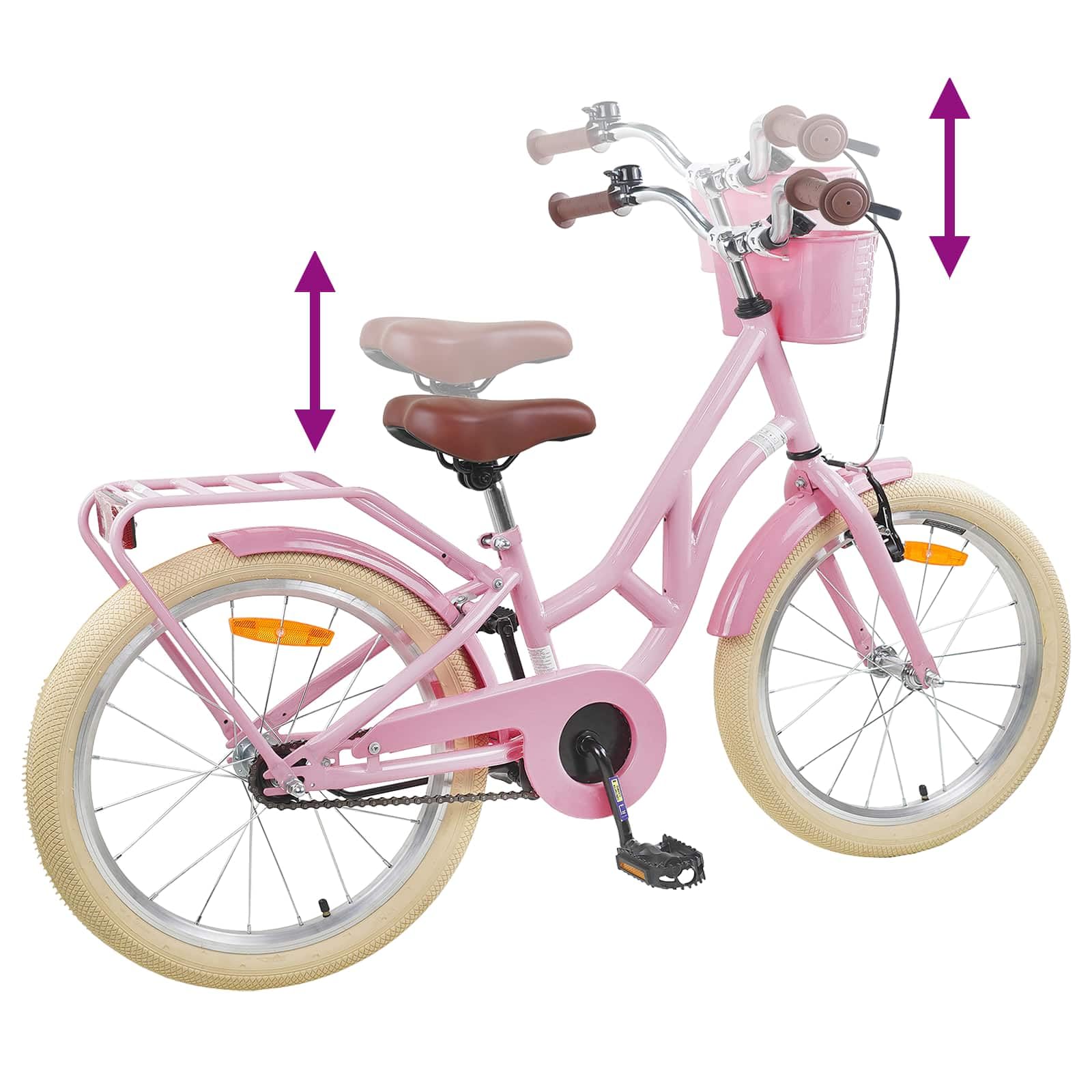 Bicicleta infantil de 20 pulgadas para 6 – 11 años, color negro – Bicicleta moderna con marco de acero, engranaje de una sola velocidad, sillín ajustable y manillar para mayor comodidad y