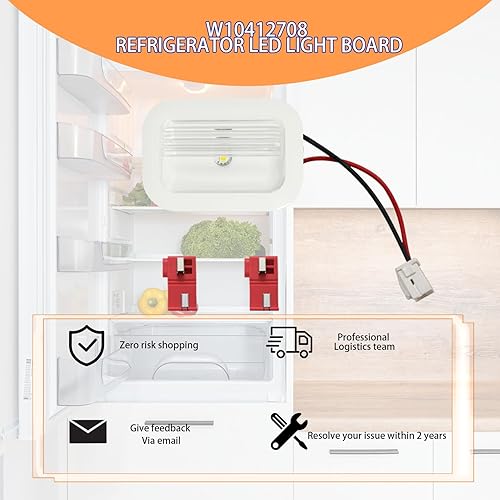 Miniatura 10 de Actualización 2024 W10695459 W10843353 W11683243 para Whirlpool Maytag Refrigerador Led Module Component*2, reemplaza W10660728 W10279030 W11205083