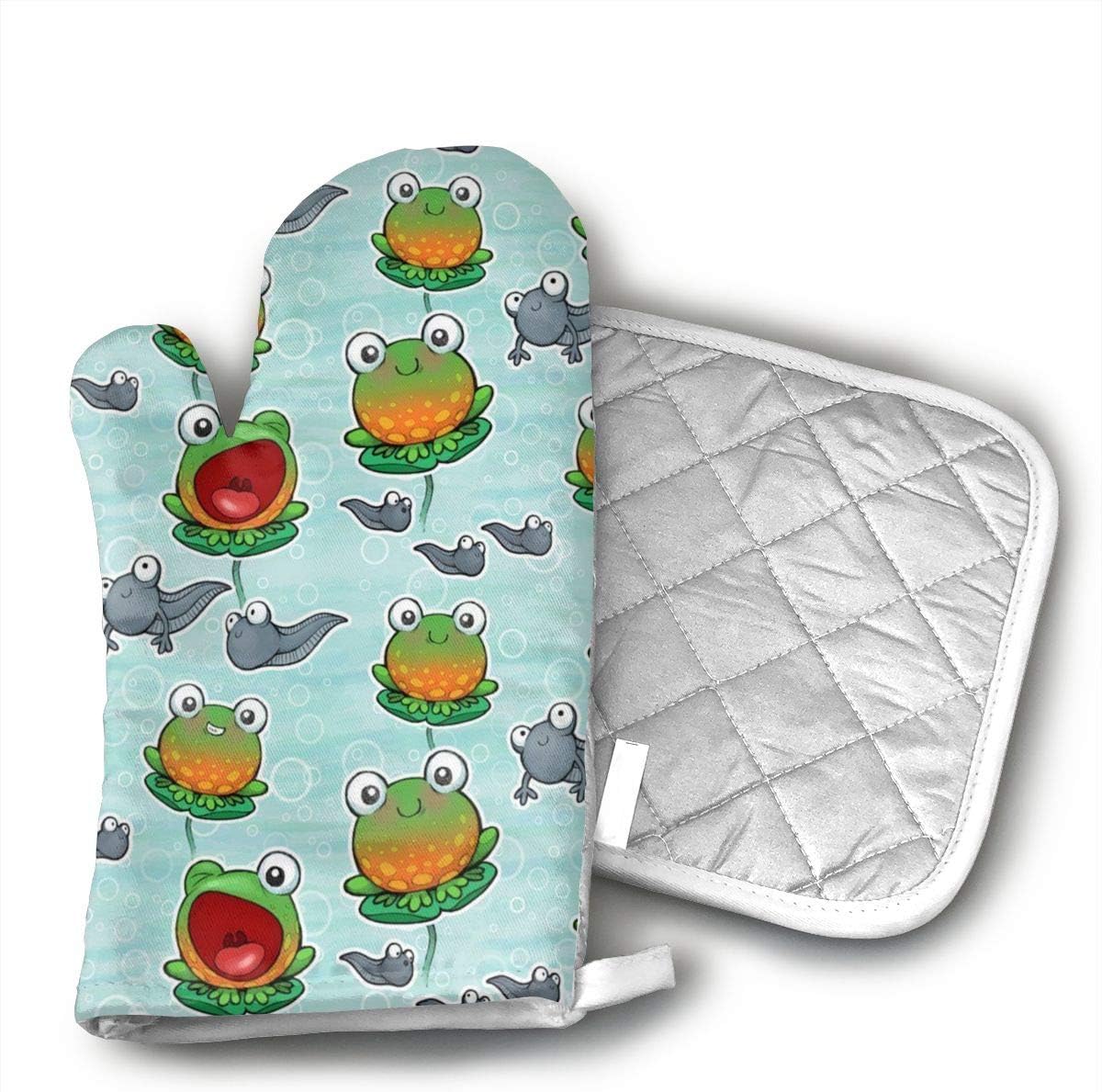 Baby Ditsy Frogs Kitchen Potholder Heat Resistant Oven