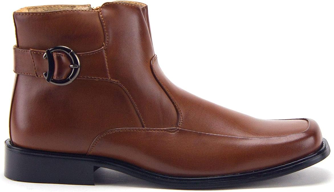 Jazame Men's 49417 Tall Western Style Riding Square Toe Chelsea Dress Boots Botas Bota
