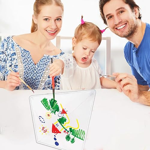 Vista 4 de DIY Kites for Kids Kite Making Kit Bulk, Decorating Coloring Kite Party Pack,White Diamond Kite Kits