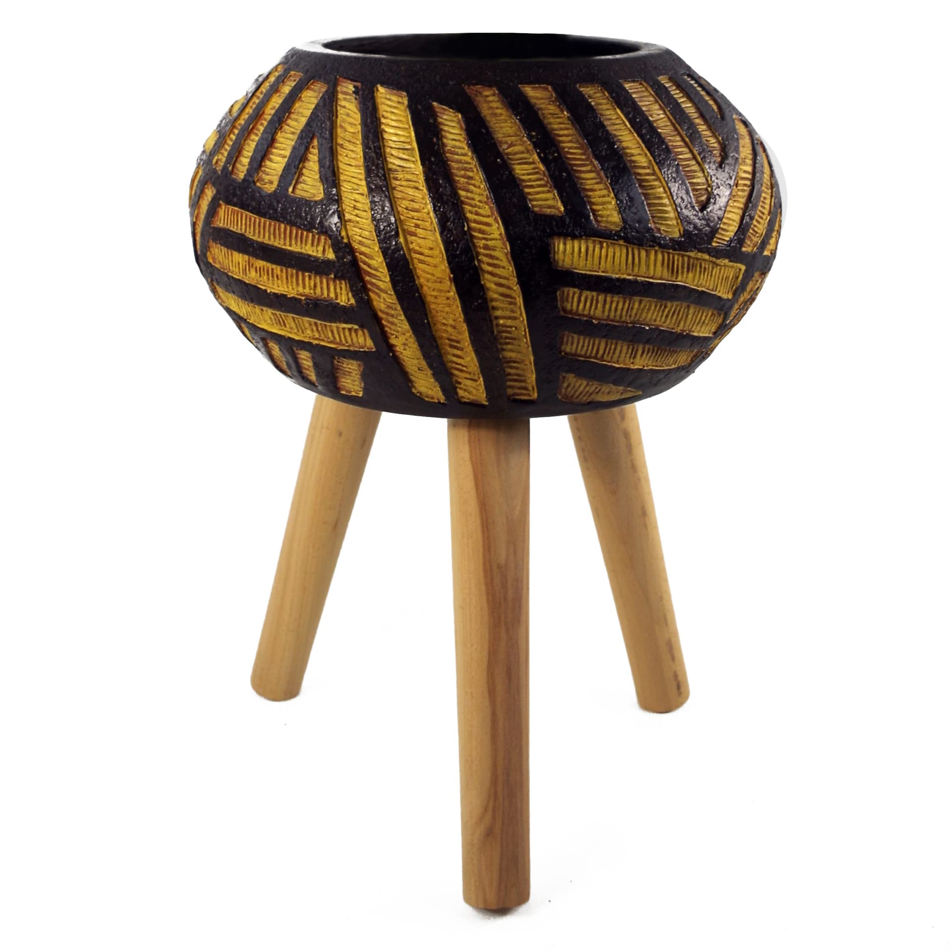Wood Planter Plant Pot 45 x 34cm Modern Indoor Home Decor Premium UK