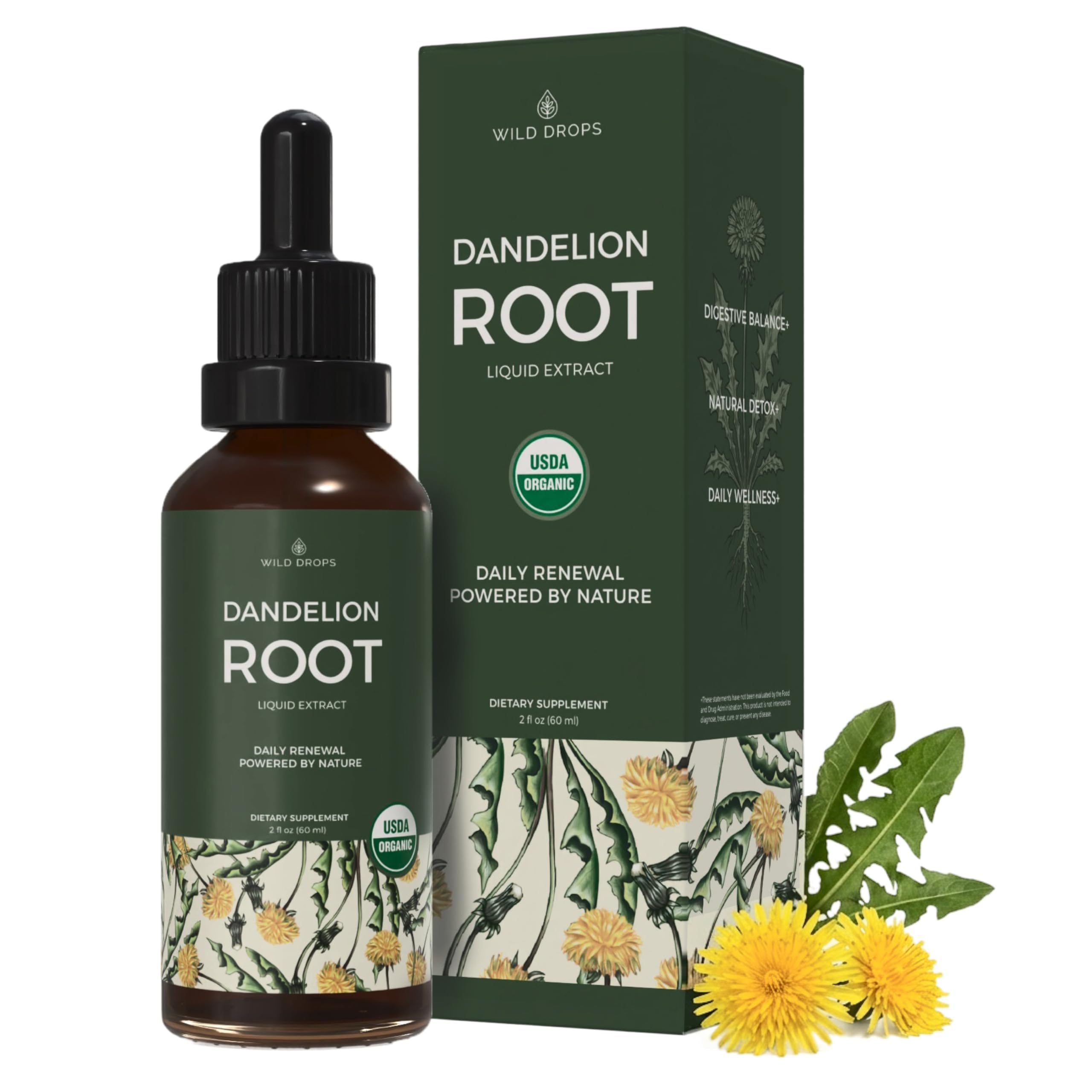 USDA Organic Dandelion Root Extract for Liver Health Support