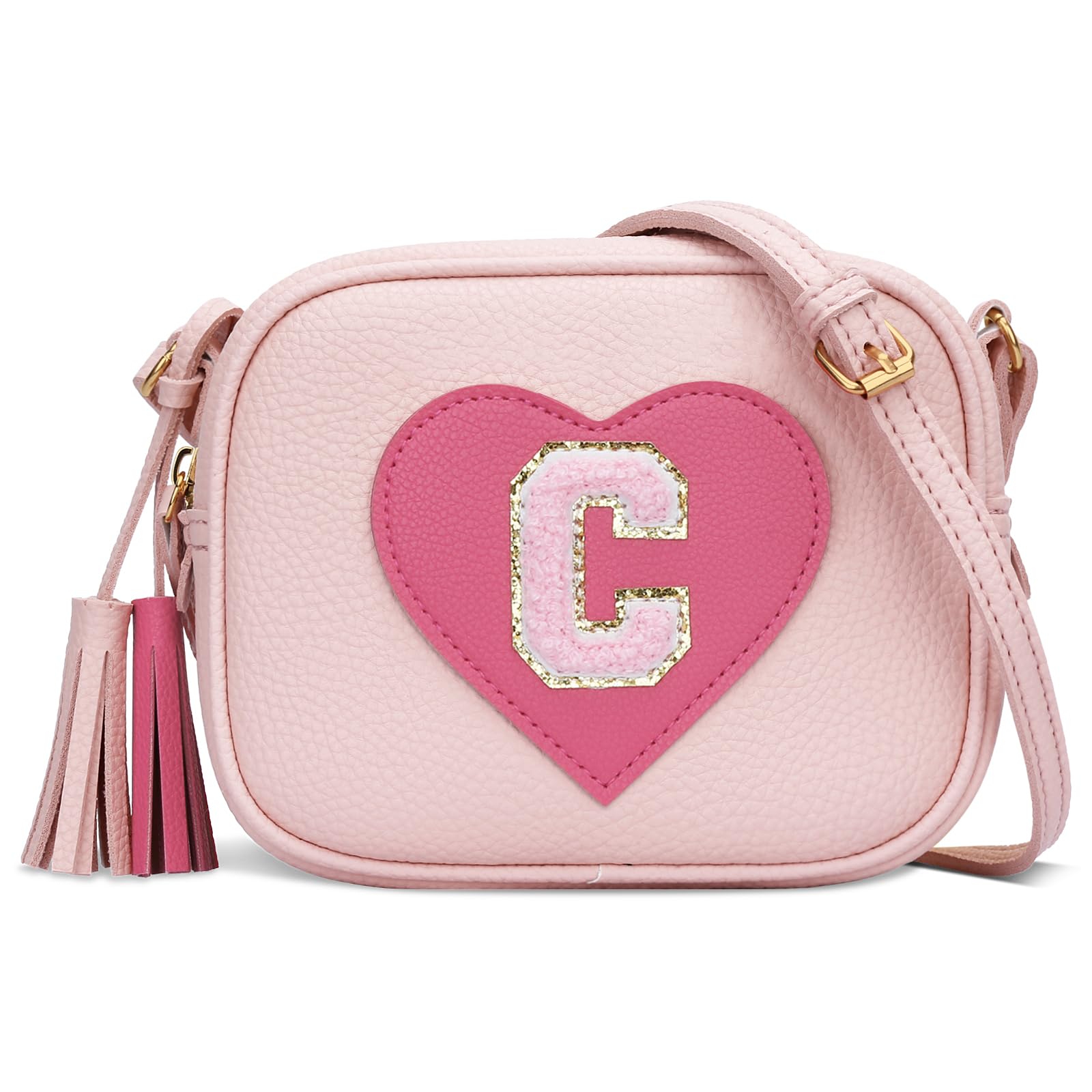 KKXIU Gifts for 3 4 5 6 7 8 Year Old Girls Initial Toddler Purse