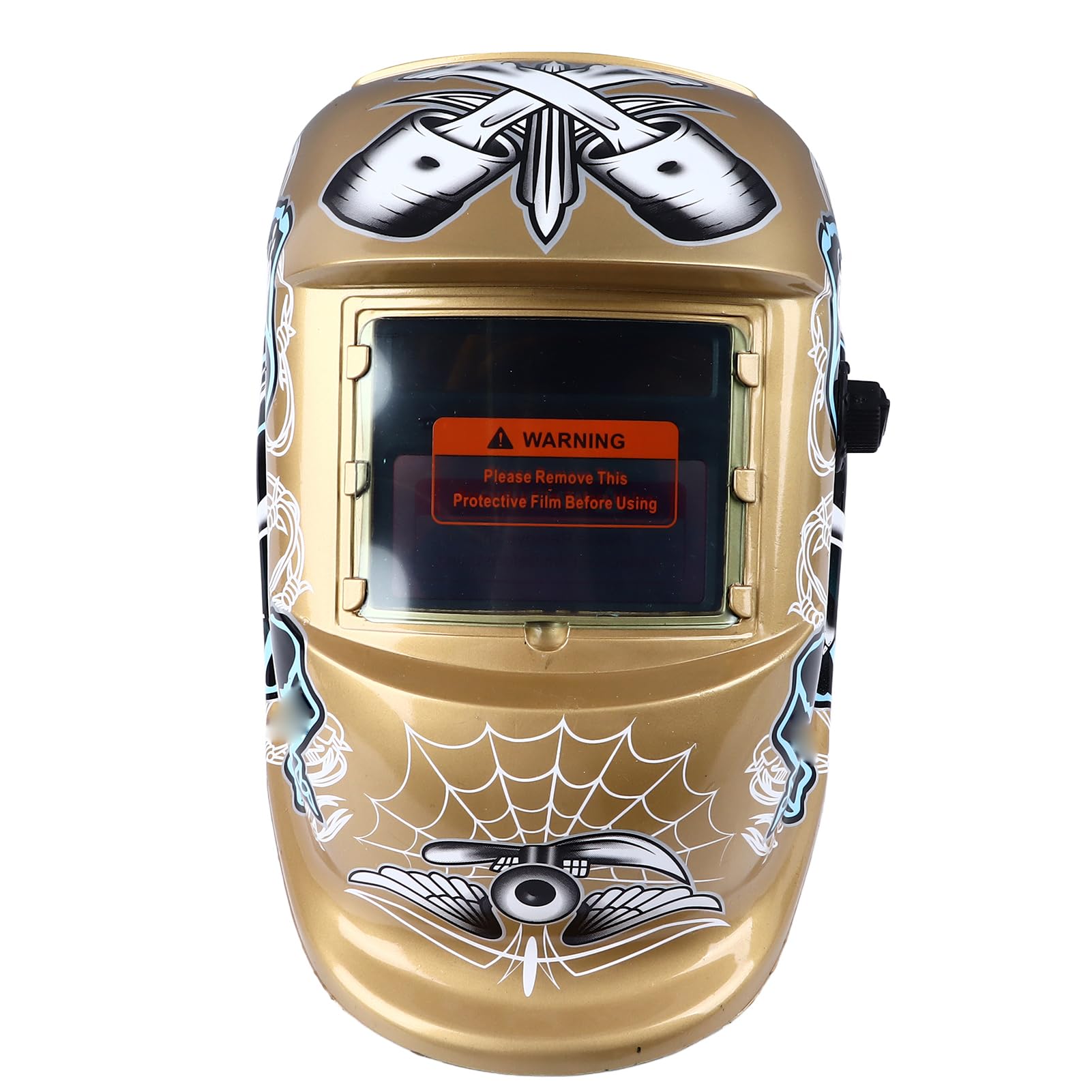 Casco per Saldatura Ad Energia Solare, Oscuramento Automatico Casco per Saldatura Portatile Regolabile con Schermo Grande 93x43mm Ampia Applicazione per il Taglio