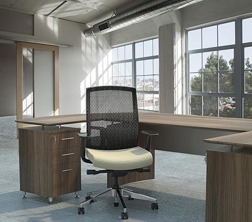 Miniatura 9 de Safco Productos MNRTPLLDC Medina Escritorio, Mocha Laminado