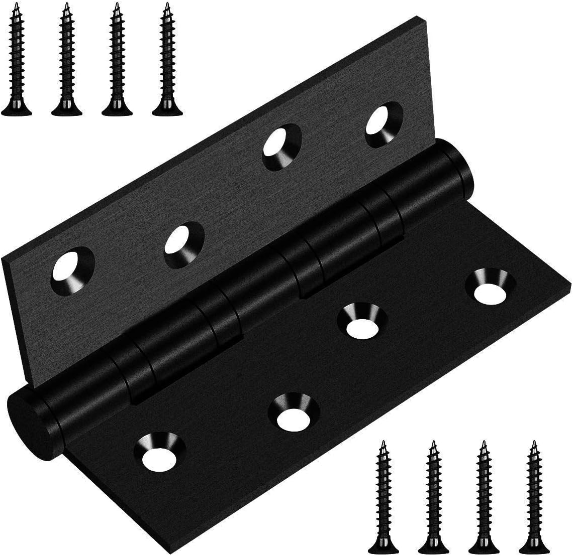 Hommyzone 304 Stainless Steel Door Hinges 4 Inch, 4" x 3" Ball Bearing