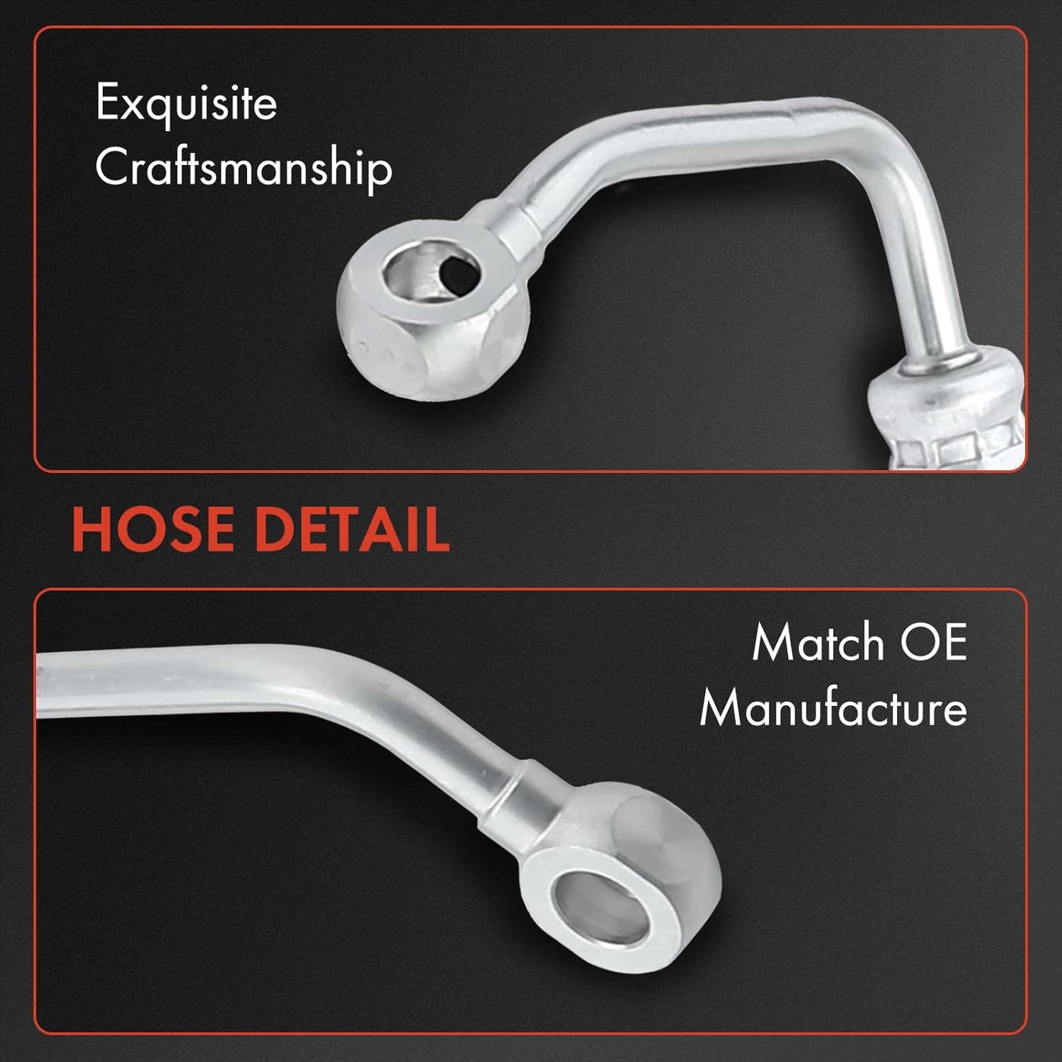 A-Premium Power Steering Pressure Hose Line Assembly Compatible with BMW E53 Series X5 2000 2001 2002, Reservoir to Pump