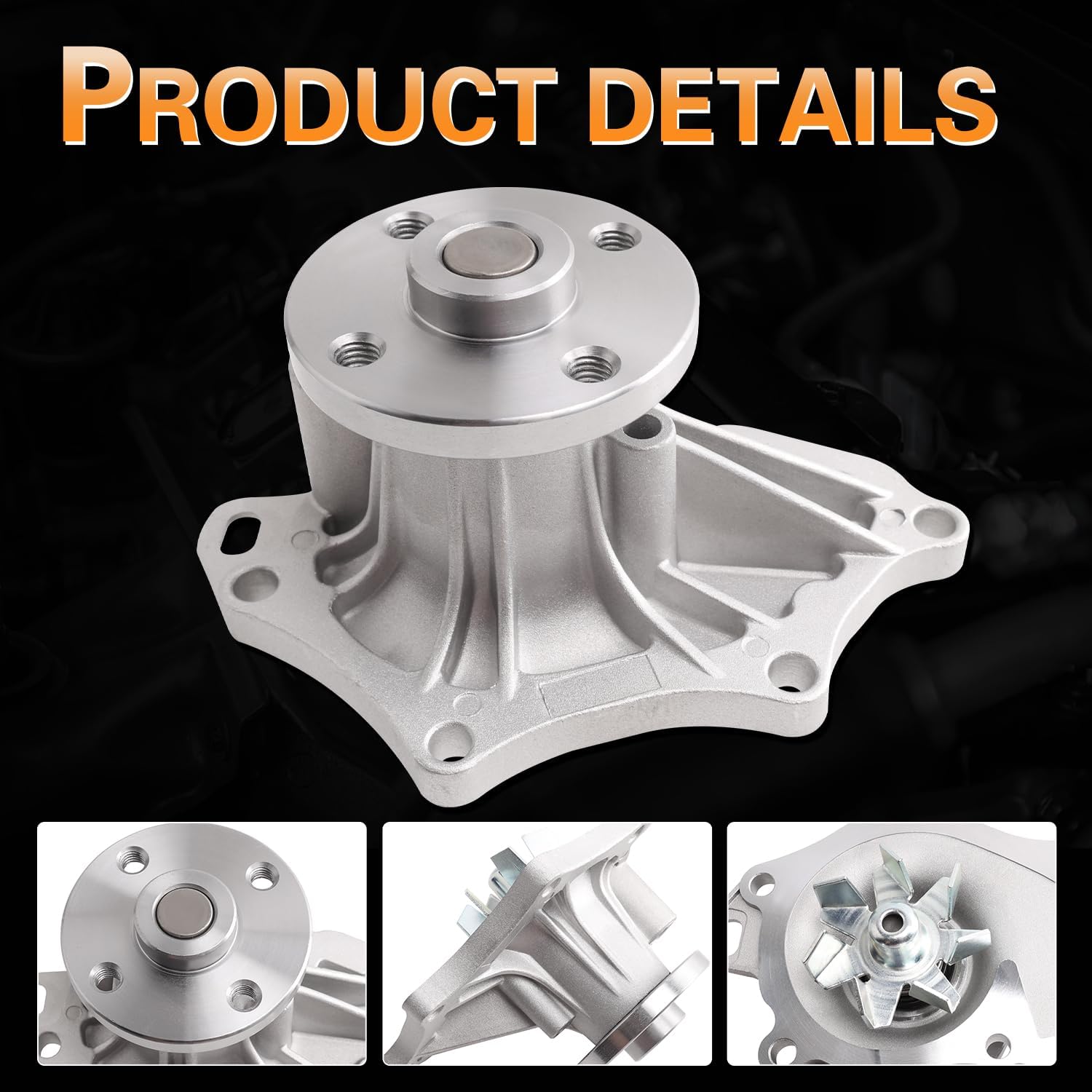 Water Pump Thermostat Kit Compatible with HS250H & Corolla & Highlander & Matrix & RAV4 & Solara 2.4L L4 Engnie & 2002-2009 Camry 2.4L L4 & 2007-2011 Camry 2.4 L4 ELECTRIC GAS Engine, Replace # AW9414