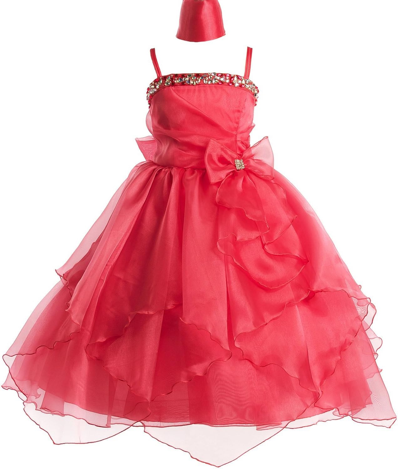 10 Colors -Rhinestone Pageant Party Holiday Communion Flower Girl Dress 2-20