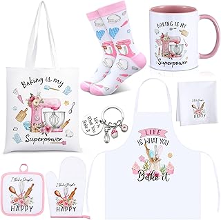 8 Pcs Christmas Baking Gifts Set for Women Baker Gift Funny Baking Lover...