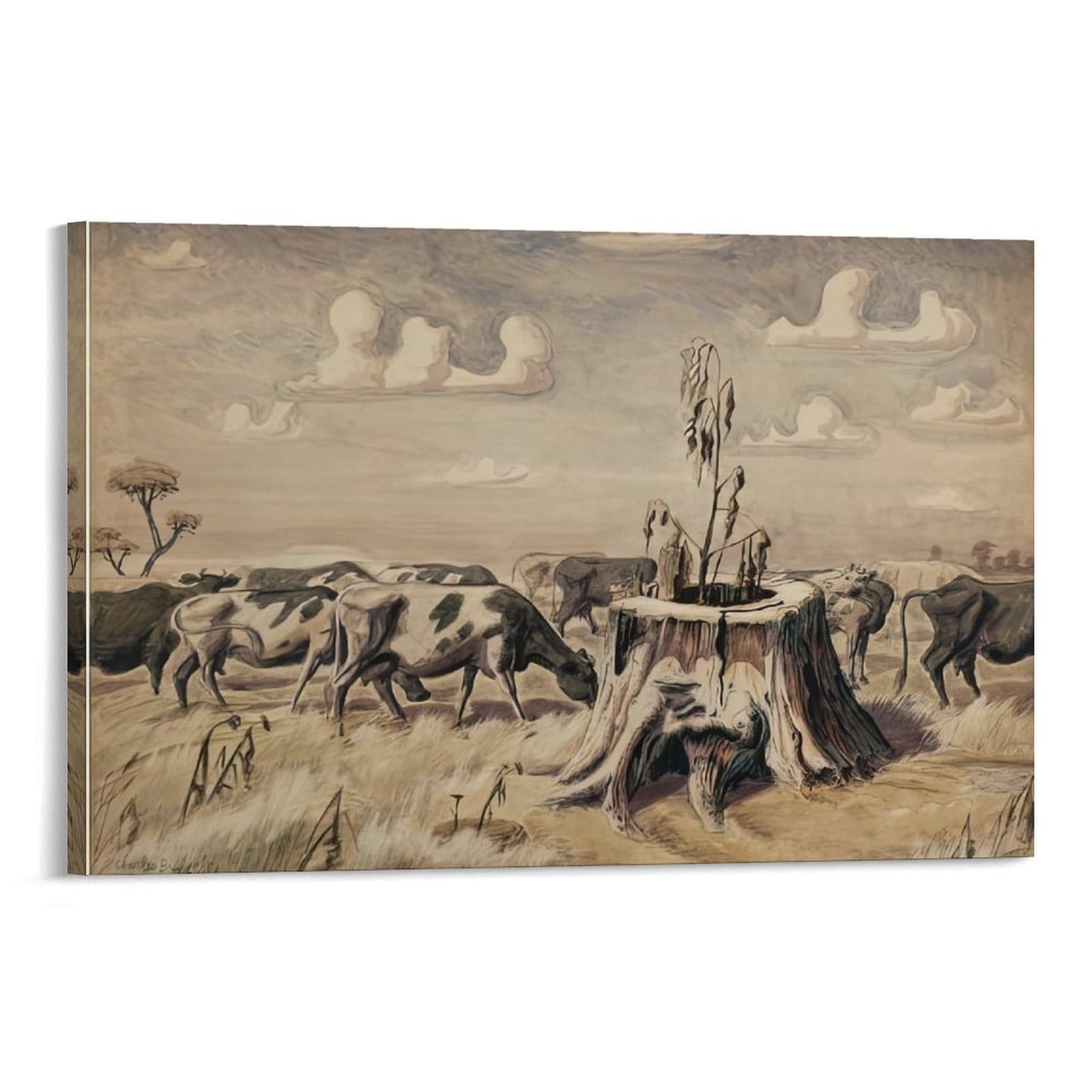 MUYIHANG Peinture murale personnalisée sans cadre Création de bande dessinée peinte à la main Décoration murale sans cadre Création de bande dessinée murale peinte à la main 50 x 75 cm