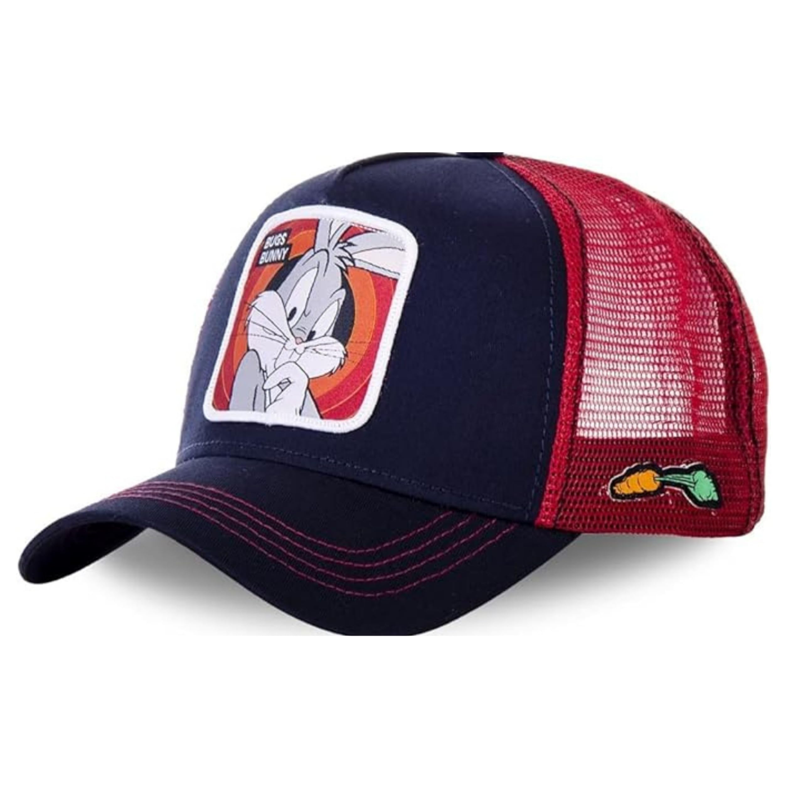 Capslab Bugs Bunny Looney Tunes Trucker Cap - One-Size Blue