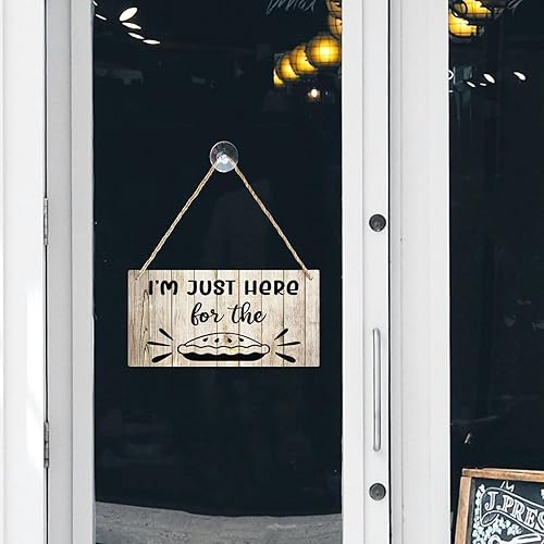 Vista 23 de Letrero decorativo para puerta delantera, decoración rústica de bienvenida de otoño para colgar en la pared, placas de madera para porche de granja