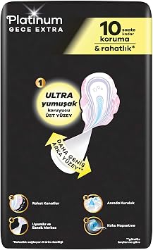 Orkid Platinum Hijyenik Ped Gece Ekstra (Boy 4) 20 Adet Ped