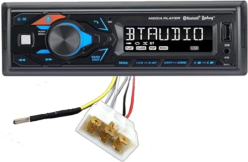 Generic LS Tractor Radio 12V AM FM Bluetooth Streaming USB Fácil Instalar Conectar Arnés Sin Empalme de Cable Directo Plug & Play Estéreo Pesado