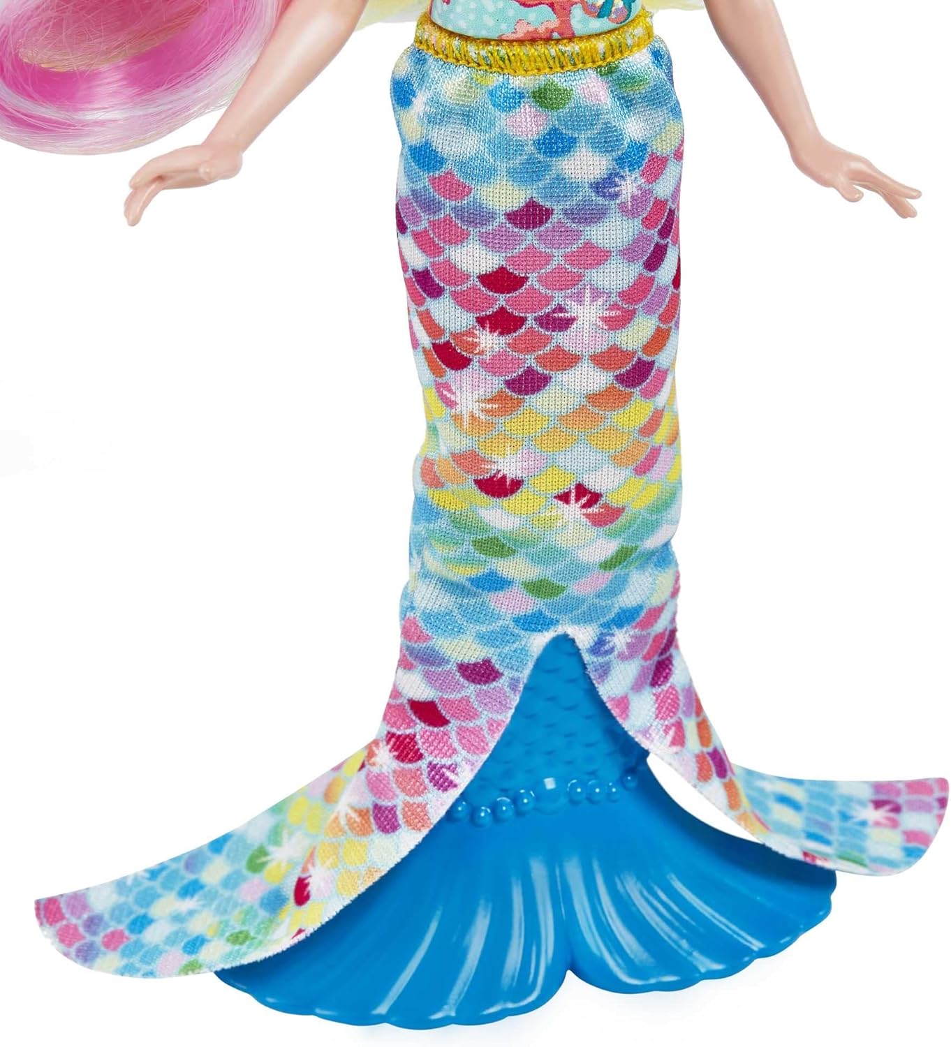 Mattel Enchantimals Radia Rainbow Doll with Flo Animal Figure, 6-inch Small Doll with Removable Skirt & Accessories, Ocean Kingdom Toy Collection