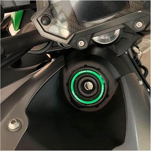 Miniatura 4 de Motorcycle Case Ignition Switch Keys Cover Protection for Kawasaki H2R 2015 2016 2017 2018 2019 2020 2021 2022 2023