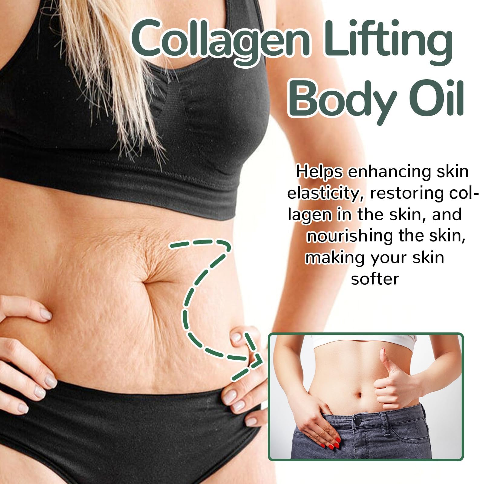 Divinvera Huile Corporelle Liftante Au Collagène, Divinvera Collagen Lifting Body Oil, Huile Raffermissante Pour Le Corps, Collagene Huiles Corps Pour Femmes, Hydratation, Anti Cellulite (3PC) - 2