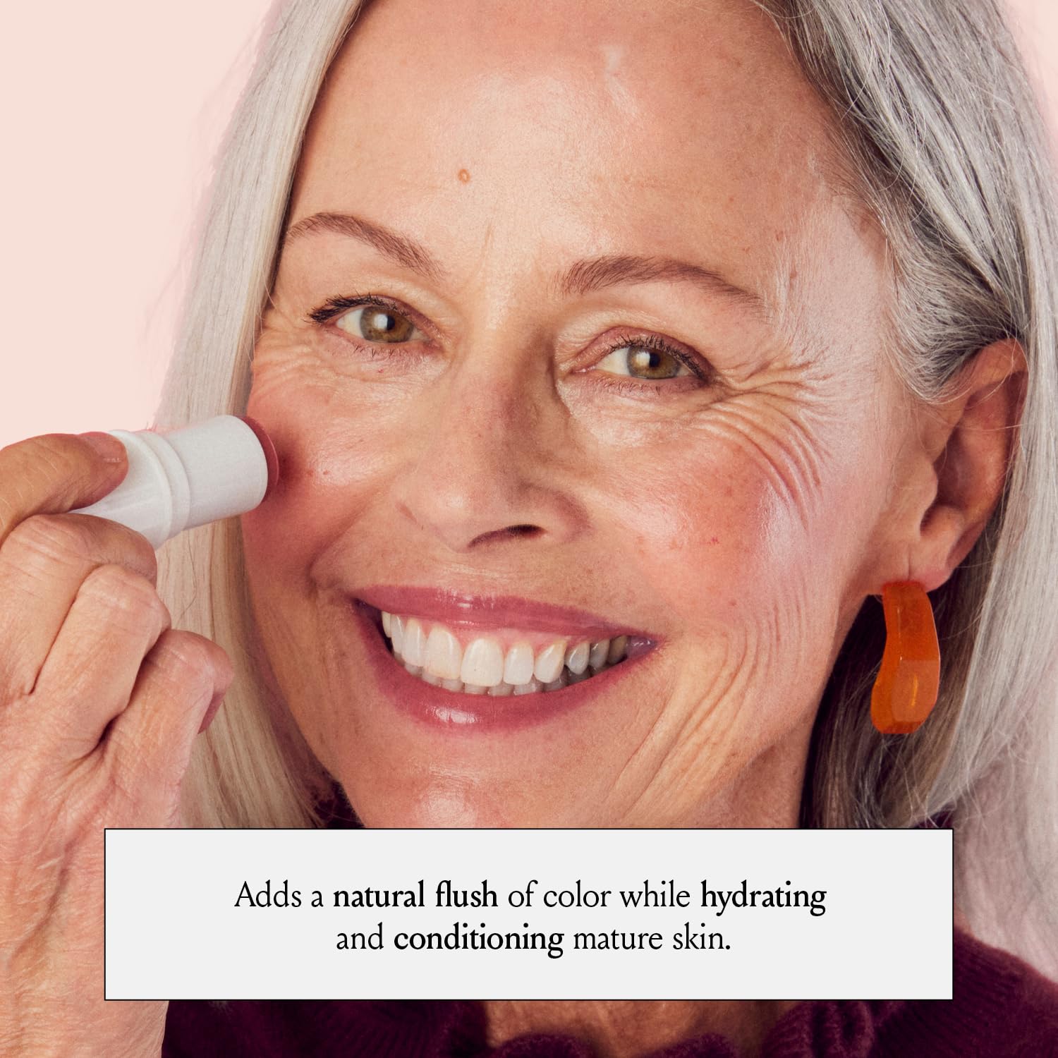 Boomstick Rose Nude - Rubor en crema todo en uno para mejillas, ojos y labios, larga duración, mezcla de maquillaje para piel madura, tinte de labios y mejillas sin crueldad animal con beneficios para