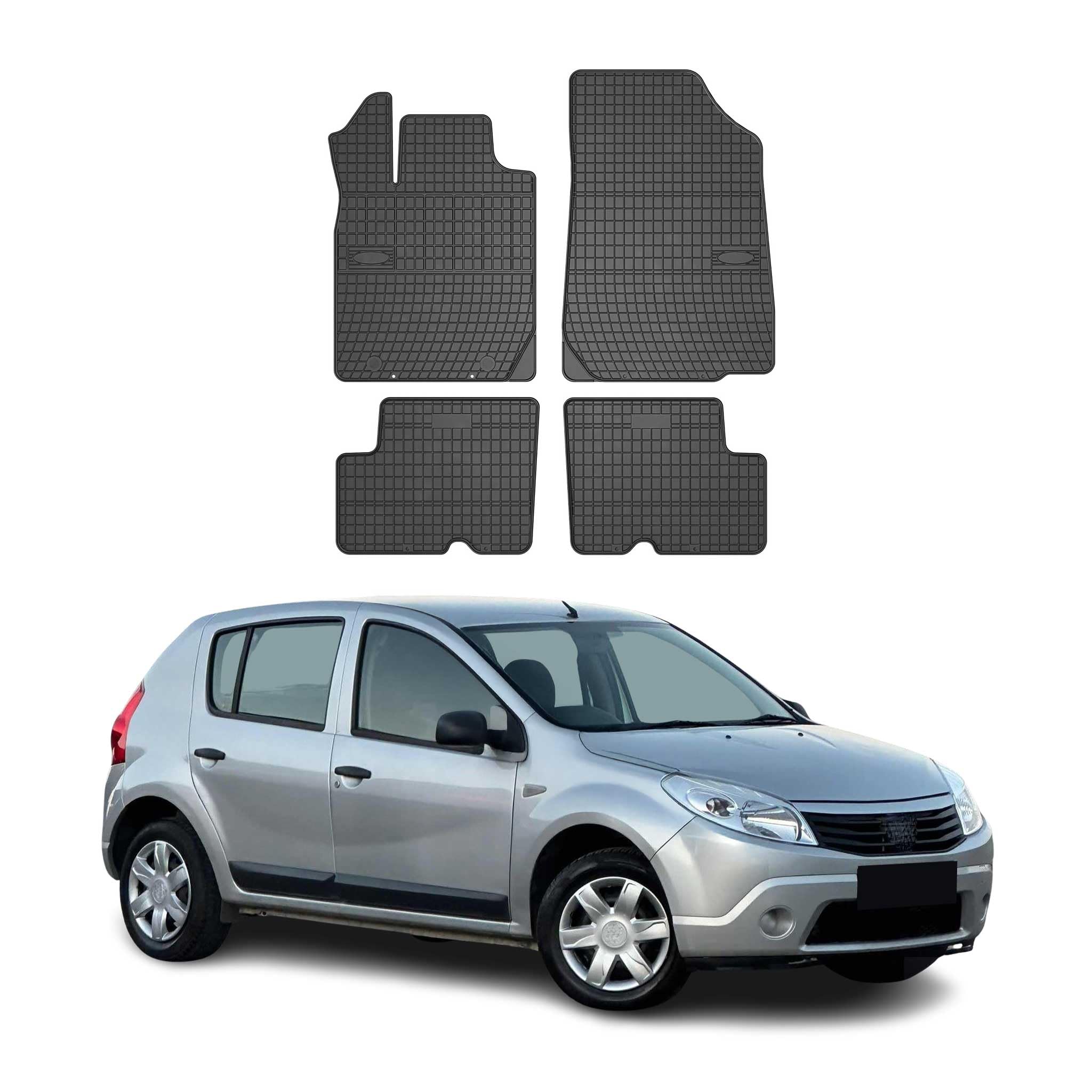 OMAC Fußmatten für Dacia Sandero 2008-2012 Schwarz