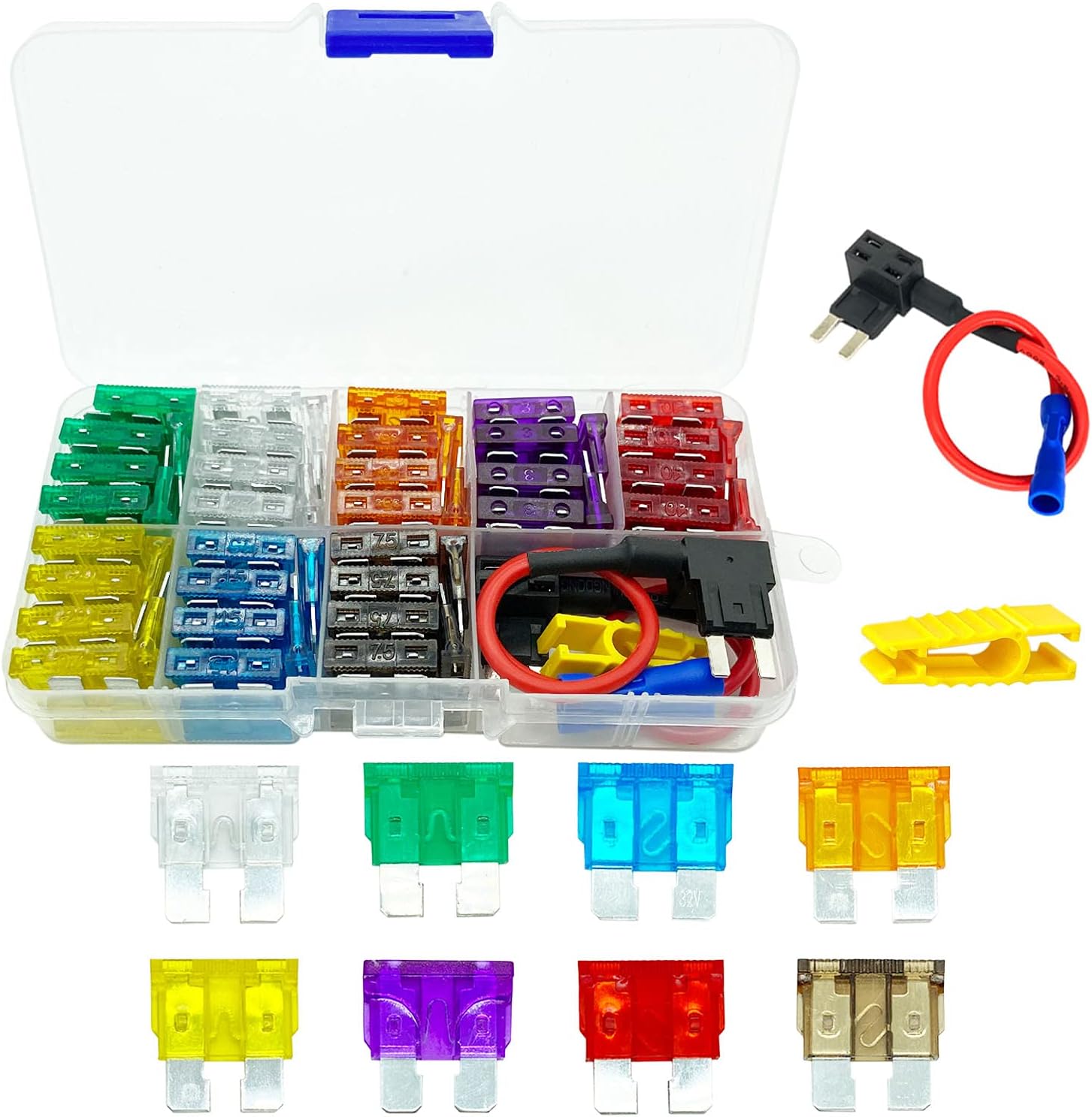 Kit Test De Circuit Electrique Auto Avec Fusibles Disjoncteurs 8 Pcs Laser Tools