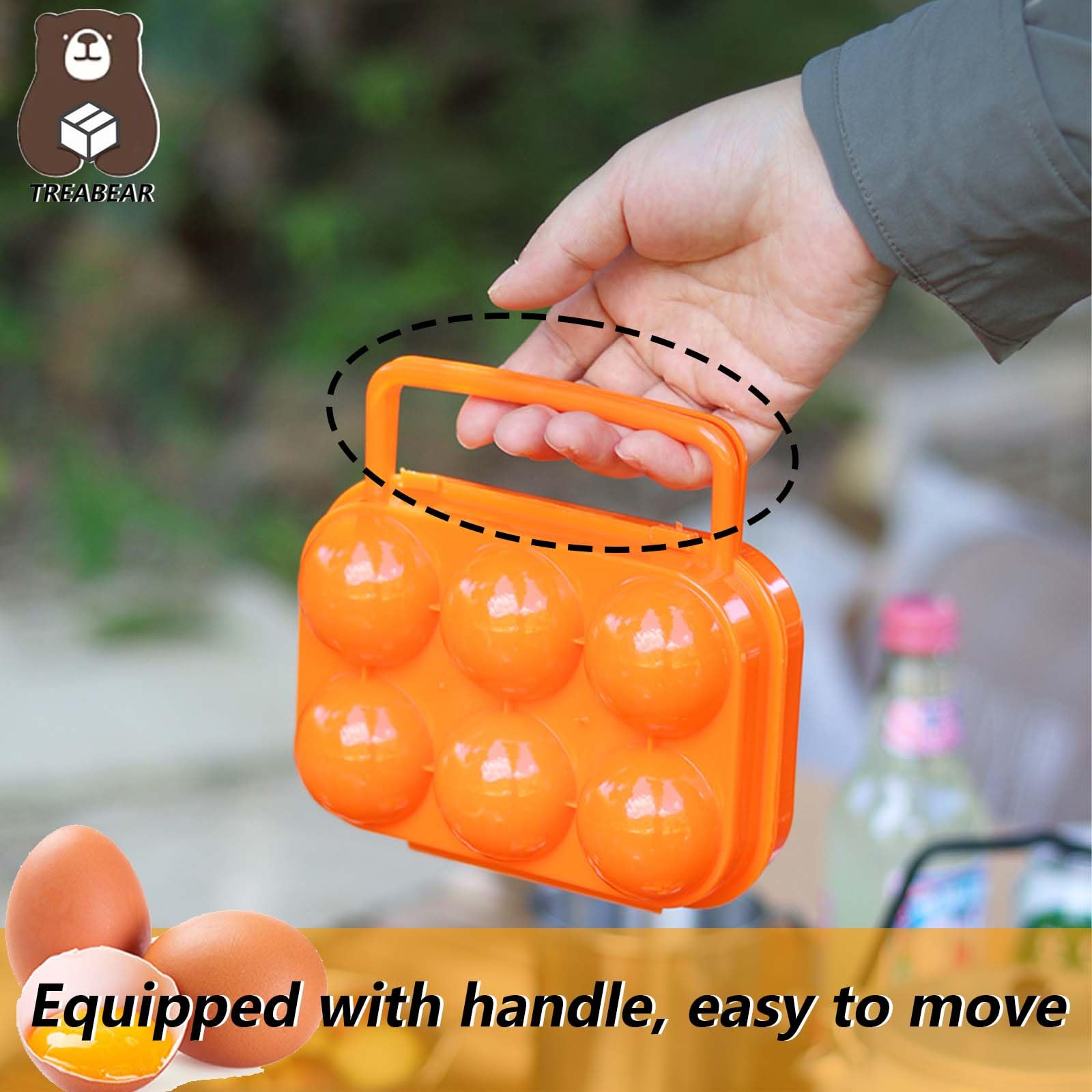 6 Boîtes à œufs En Plastique Colorées | Design Forme œuf, Couvercle | Pour Rangement œufs, Bonbons, Petits Objets | Portable