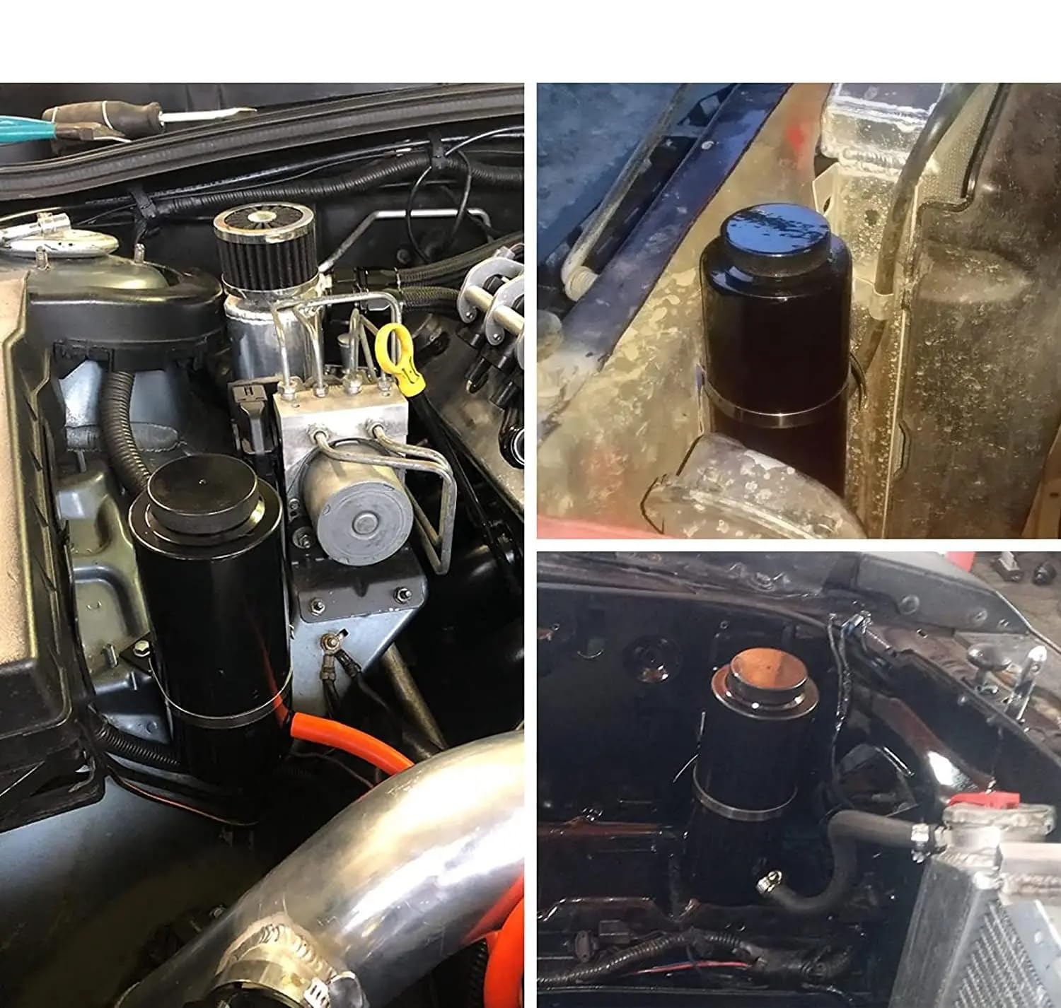 Kühlmittelbehälter für Motorrad Kühler-Kühlmittelbehälter, 800 ml, Kühlmittel-Ausgleichsbehälter, Kühlauffangflasche, Überlaufbehälter, Aluminium Kühlmittelausgleichsbehälter(Red)