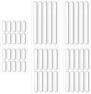 34 Pcs Cabinet Door Bumper, 3 Sizes Clear Rubber Bumpers Self Adhesive, Silicone Cabinet Bumpers, Anti Collision Pad for Refrigerator Entrance Cabinet-Doors, Toilet Covers, Table Corners