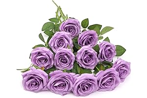 Lilac Flower Paradise: Embrace the Beauty of Artificial Purple Roses and Lilacs
