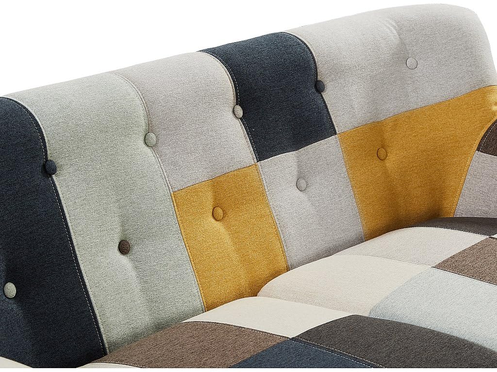 Vente-unique Couchgarnitur 3+1 - Patchwork - Mehrfarbig - SERTI II