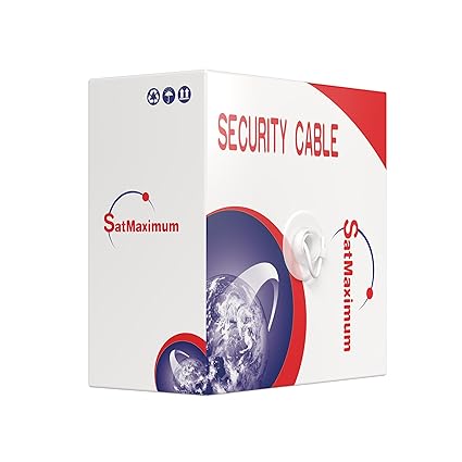 Bulk 18/4 Shielded Stranded Conductor Alarm Cable 500ft Fire/Security Burglar Station Wire Security (Shielded (FTP), 18/4, Stranded, 500ft)