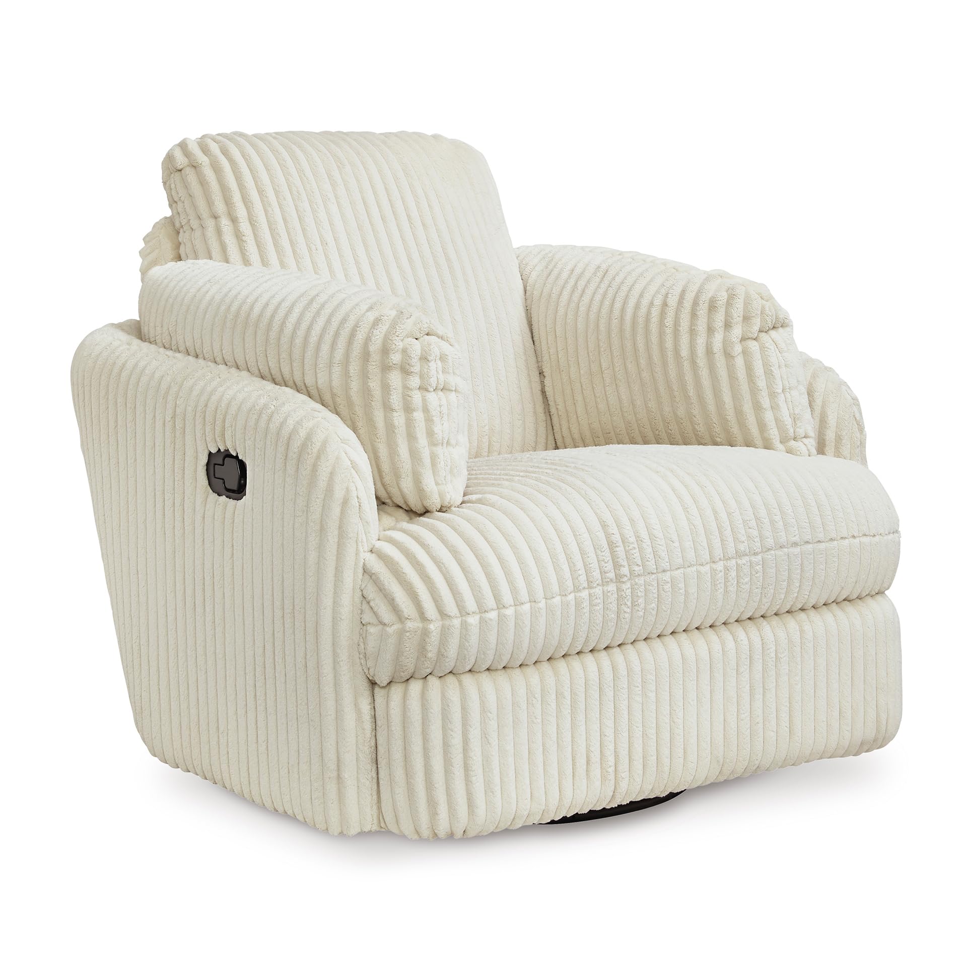 Signature Design by Ashley Tie-Breaker Casual Swivel Glider Recliner with Hidden Storage