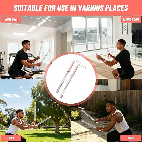 Miniatura 7 de Cuerdas de batalla sin cuerda (paquete de 2)  Cuerdas de entrenamiento portátiles con peso para HIIT, entrenamiento cardiovascular y muscular,