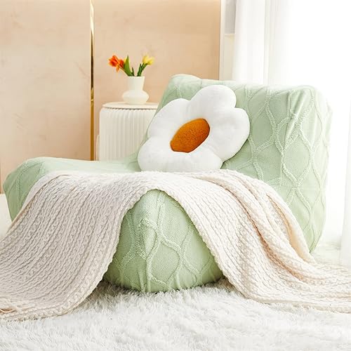 Miniatura 6 de cjc Fundas de sofá de suelo sin brazos, funda protectora para silla junto a la chimenea, fundas elásticas para sillas de puf para adultos, fundas