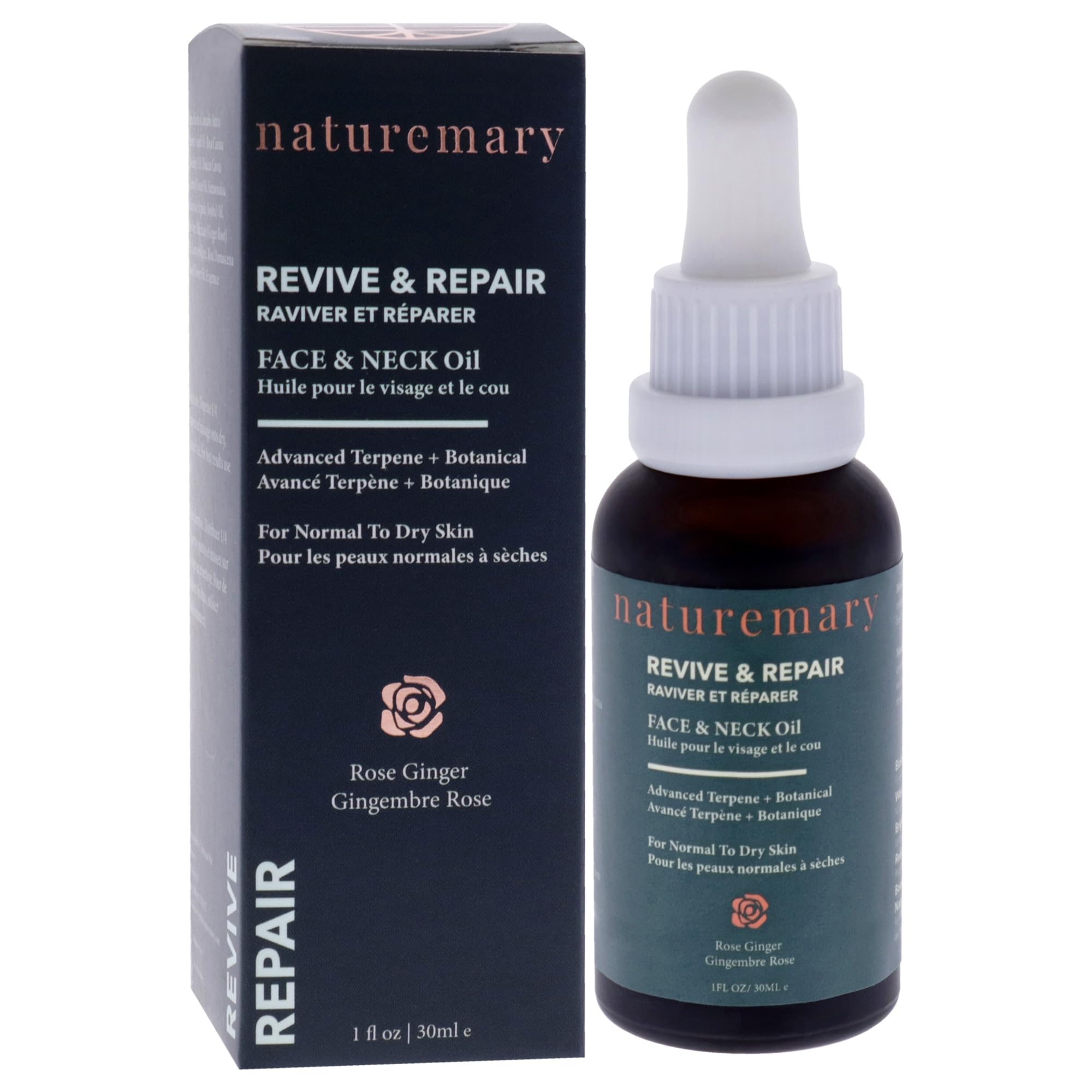 Naturemary Revive and Repair Face and Neck Oil, Hydrating Face Serum, Brightens, Smoothens, and Evens Complexion - Image 3