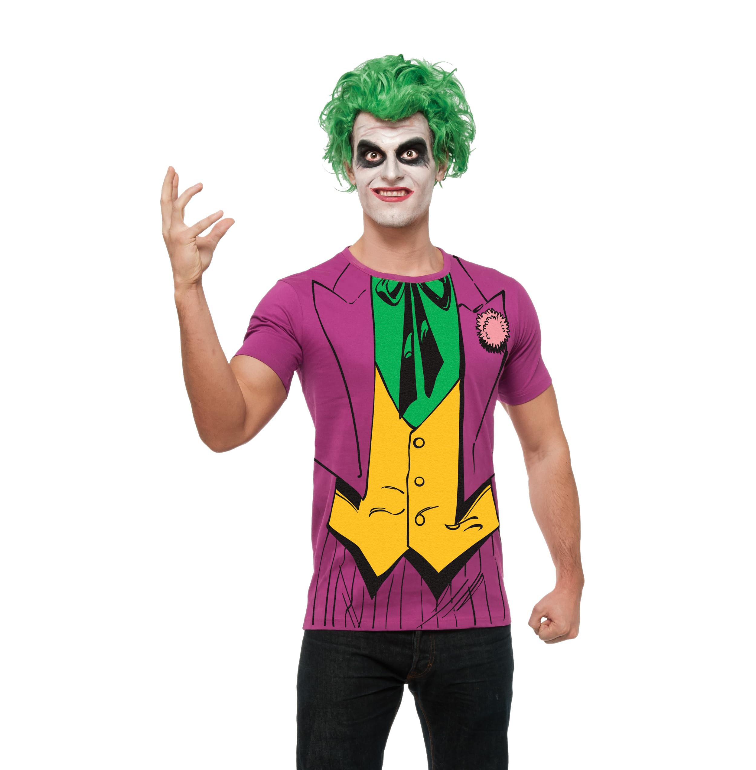 Rubies Costume Costumes DC Comics Justice League Superhero Style Adult Printed Top The Joker