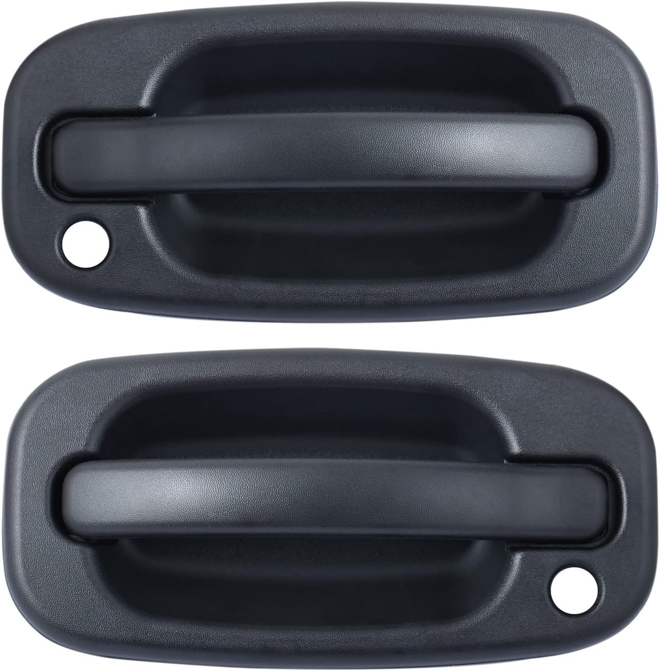 Deal Exterior Door Handle Replacement Kit, 4pcs Front+Rear Left+Right Side, Compatible with 99-07 Chevy Silverado Avalanche Suburban Tahoe GMC Sierra Yukon Cadillac Escalade, Textured Black 15034985
