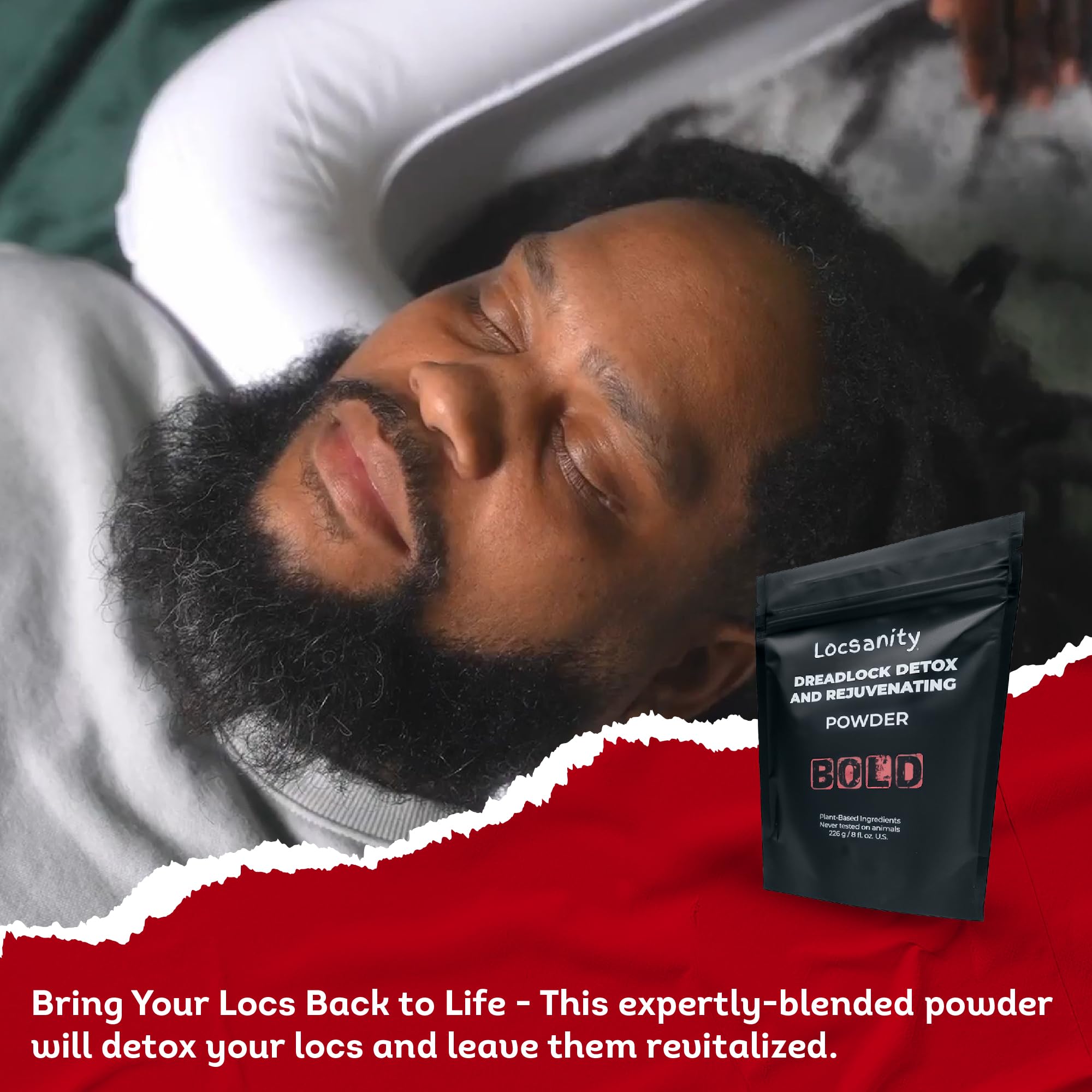 Locsanity BOLD Locs Natural Hair Deep Clean Detox Powder