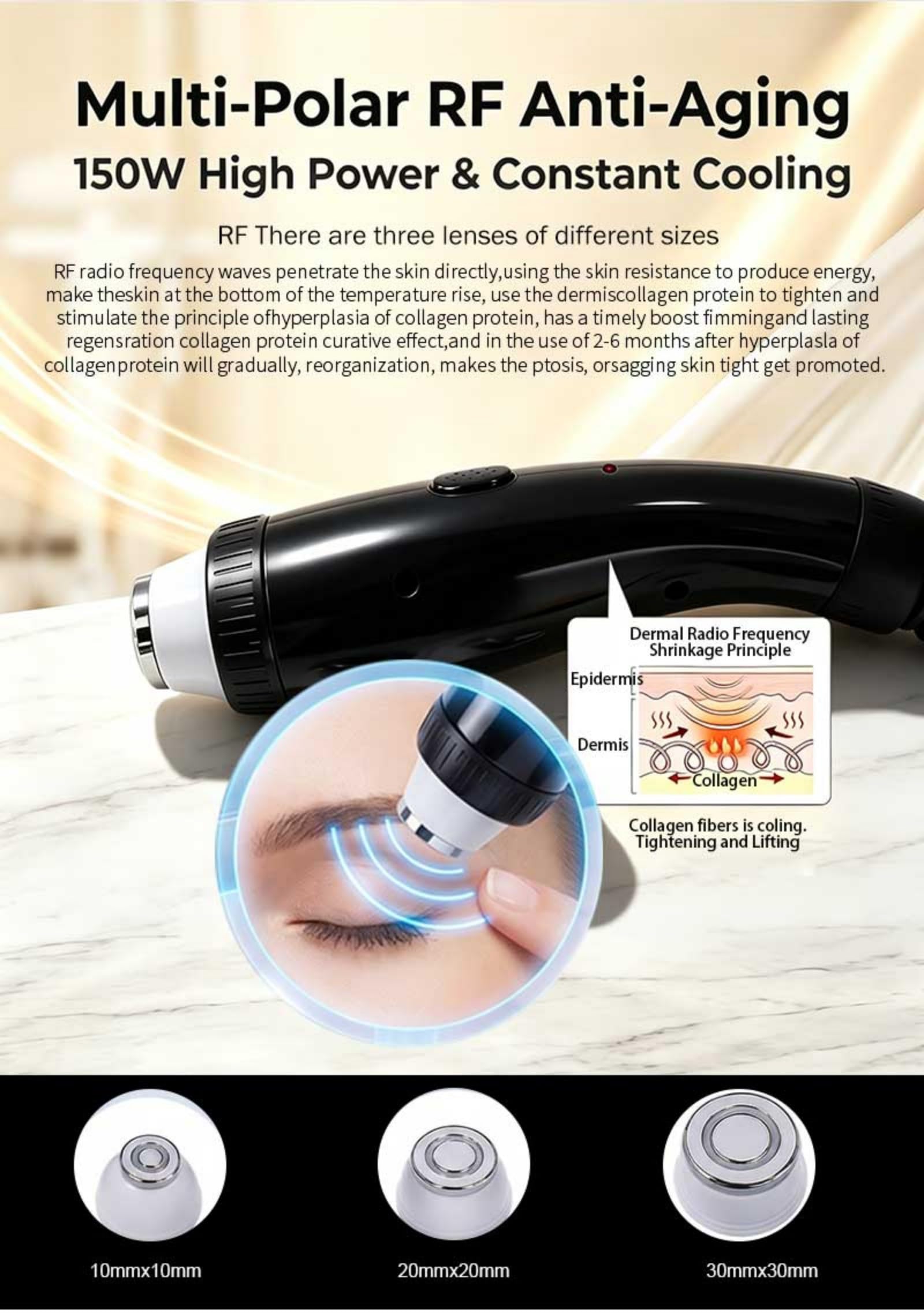 Dispositivo di bellezza 4 in 1 epilazione e ringiovanimento della pelle | Dispositivo di bellezza professionale multifunzionale adatto a viso, corpo, arti, zona bikini e altre aree