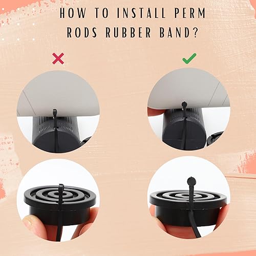 Miniatura 3 de Juego de varillas permanentes grandes y jumbo, 24 rodillos de cabello de color negro y verde para cabello natural, varillas de ondas frías para