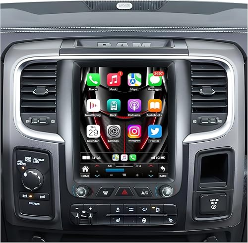 Miniatura 11 de 4G RAM+64G ROM Andriod 13 Radio de coche para Dodge Ram 1500 2500 2013-2018: 9 pulgadas 1280 * 800 HD IPS pantalla táctil estéreo actualización