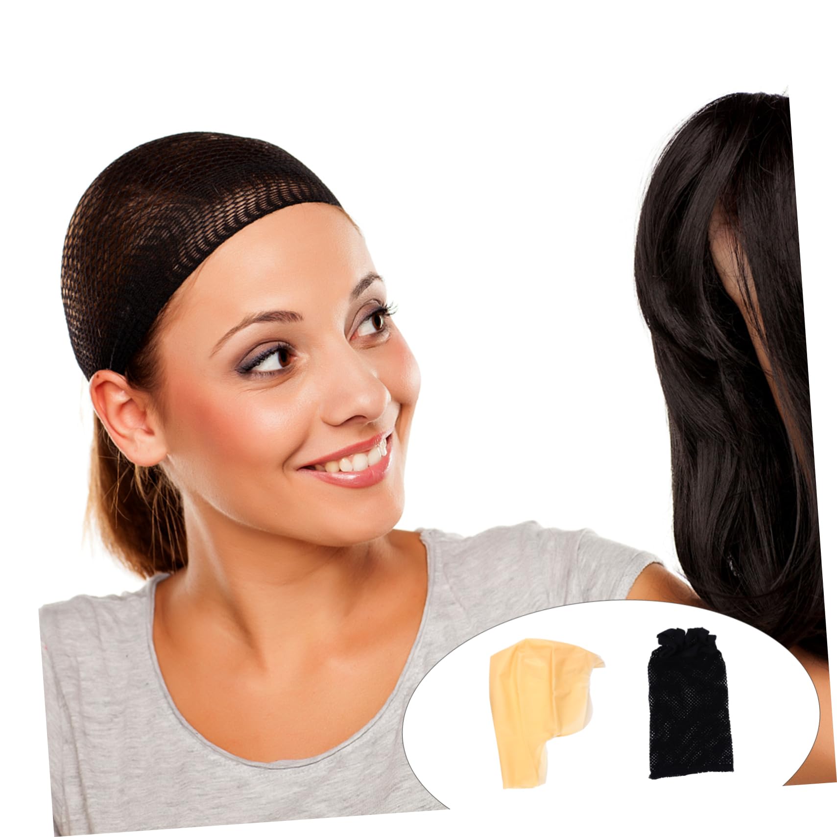 OUNONA 4Pcs Latex Bald Caps for Adults Realistic Wig Caps for Cosplay Makeup Accessories for Costume Parties and Halloween Durable Stretchy Design for Comfortable Wear