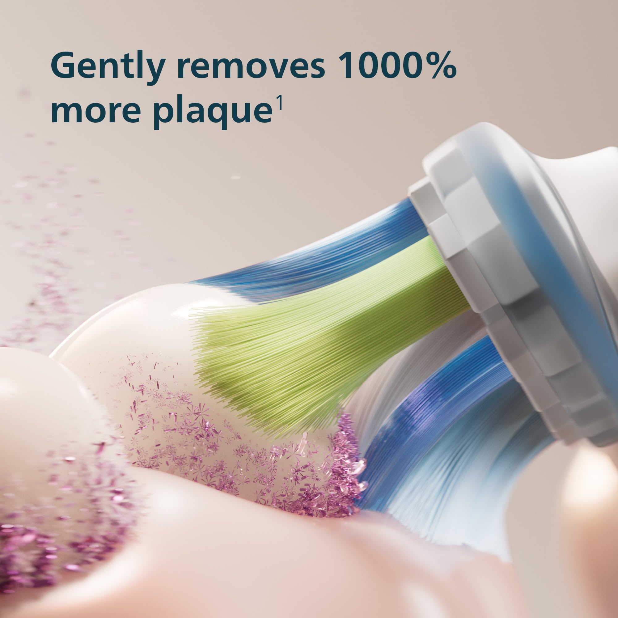 Philips Sonicare Cepillo de dientes eléctrico serie 5950 con sensor de presión, SmarTimer, BrushPacer, 6 ajustes de cepillado, 21 días de duración, maletín de viaje, rosa pálido, HX7132/03