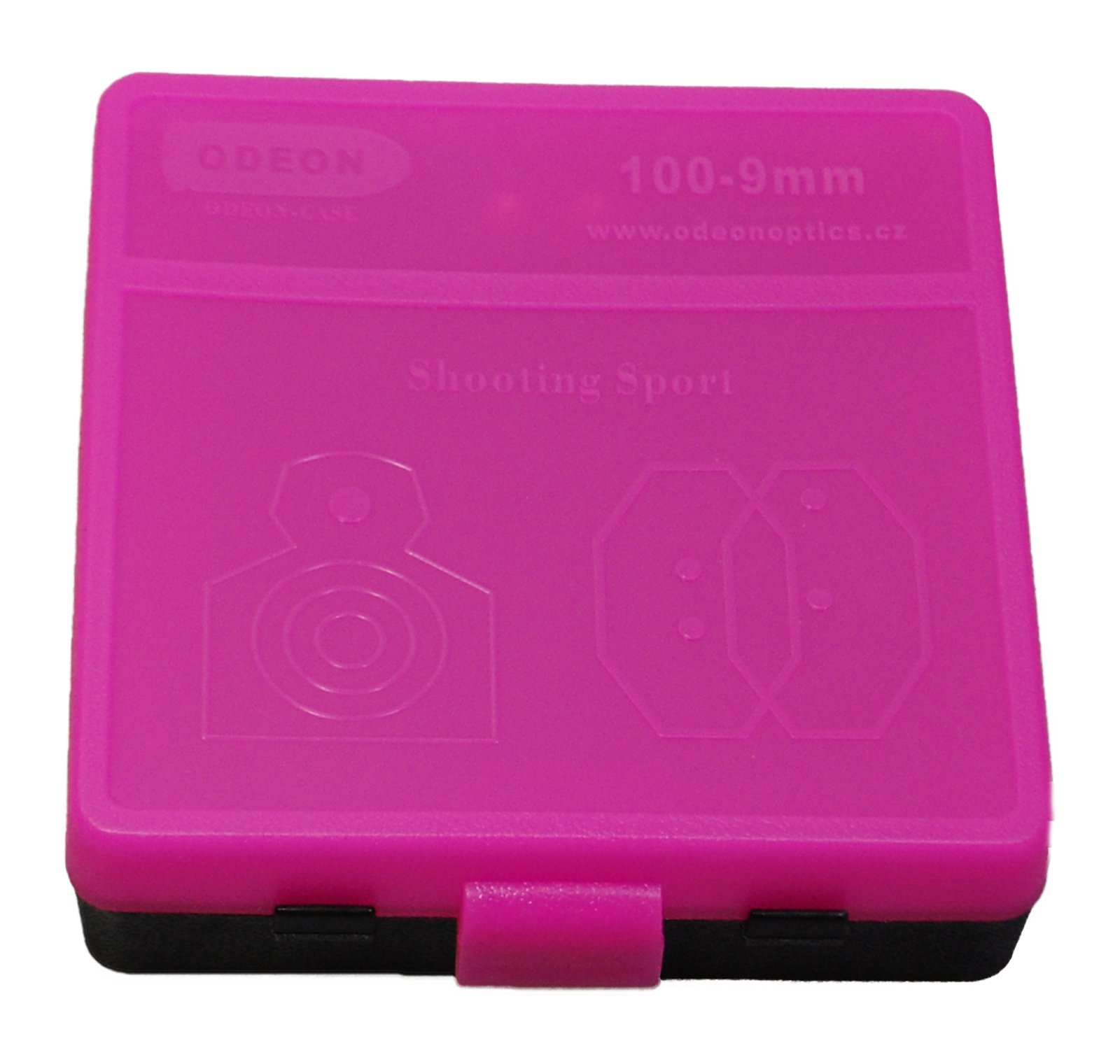 Odeon Case Patronenbox 9 mm Luger /.380 Auto für 100 Patronen Patronen Box Ammo Box für Wiederlader (Pink), Ansicht 2