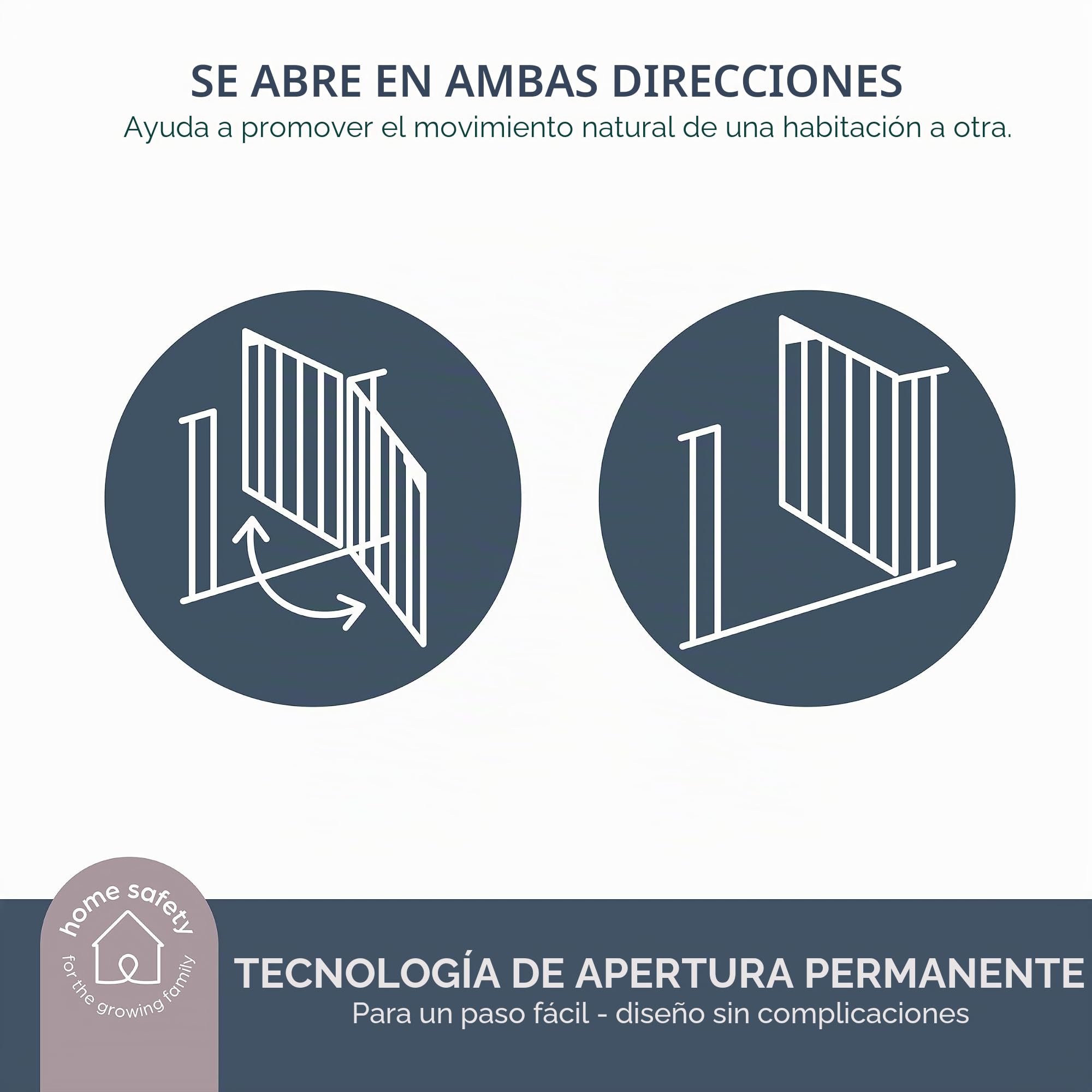 Dreambaby AVA - Puerta de Escalera Extra Ancha para bebés, se Adapta a Aberturas de 99 a 132,5 cm, 76 cm de Alto. Puerta de Escalera Ancha para Perros y bebés. Puerta de Seguridad montada a presión,